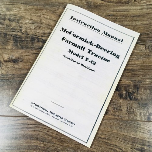 Operators manual for mccormick - operators,